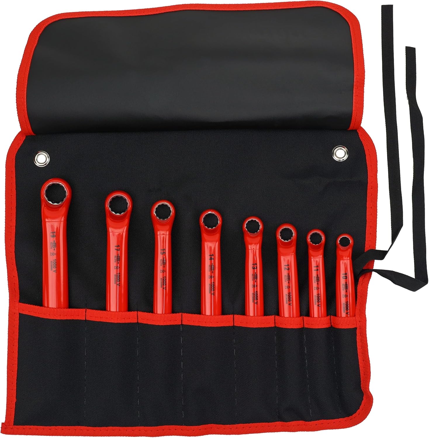 Wiha Tools 21095 8 Piece Insulated Deep Offset Wrench Set - Metric