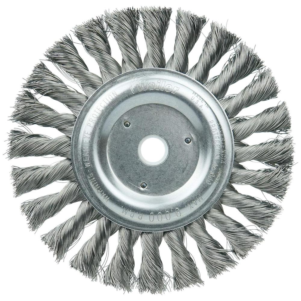 Weiler 08085 6" Standard Twist Knot Wire Wheel