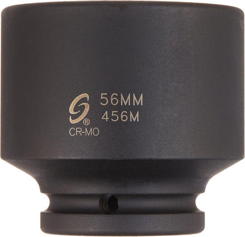 Sunex 456M 3/4-Inch Drive Standard 6 Point Metric Impact Socket 56-Mm