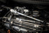 Gearwrench 120XP 2-piece flex head ratchet set resting in engine bay
