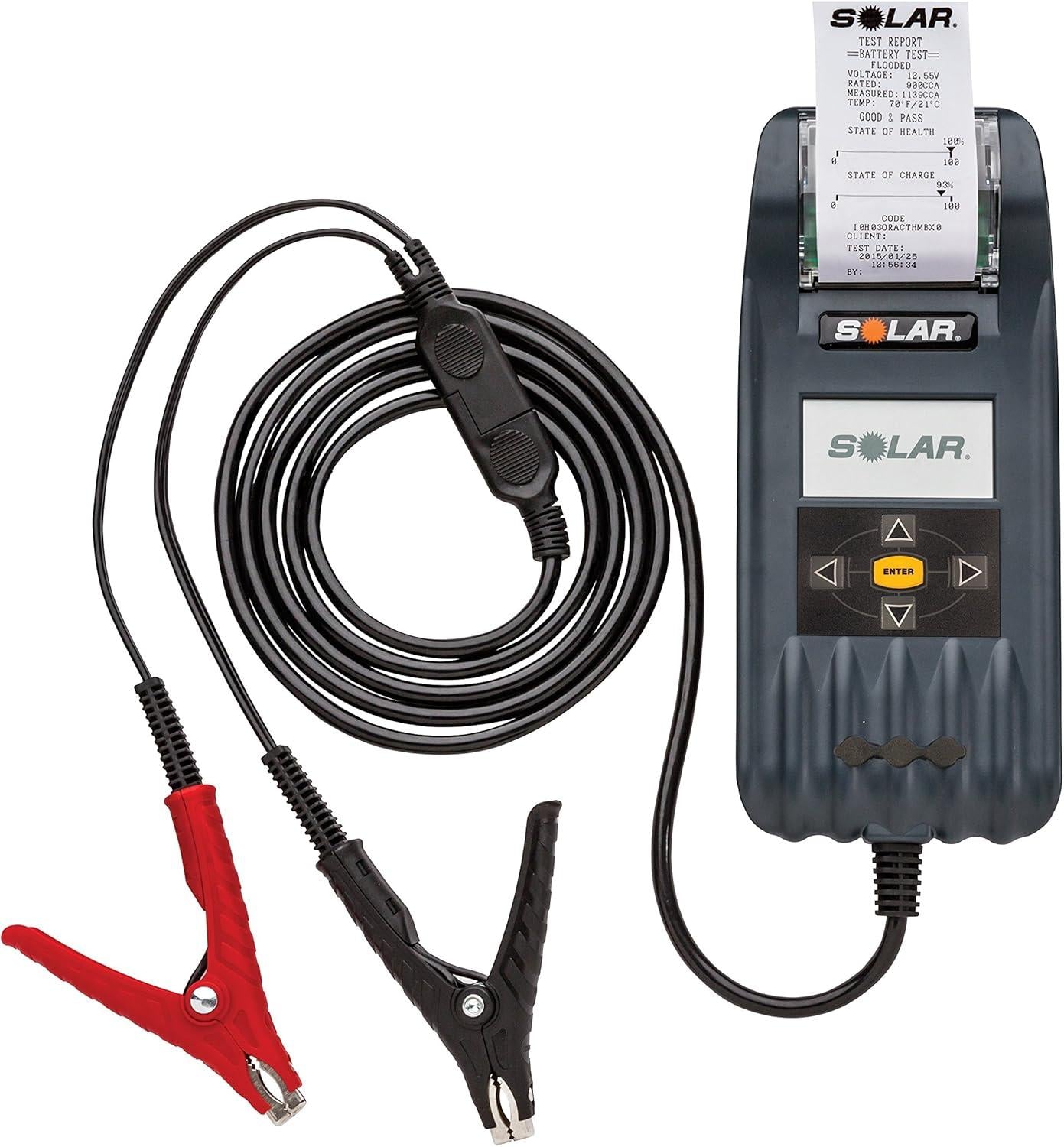 Clore Automotive BA427 Solar Electronic Battery and System Tester with Printer (USB. Software. 40-3000 CCA)