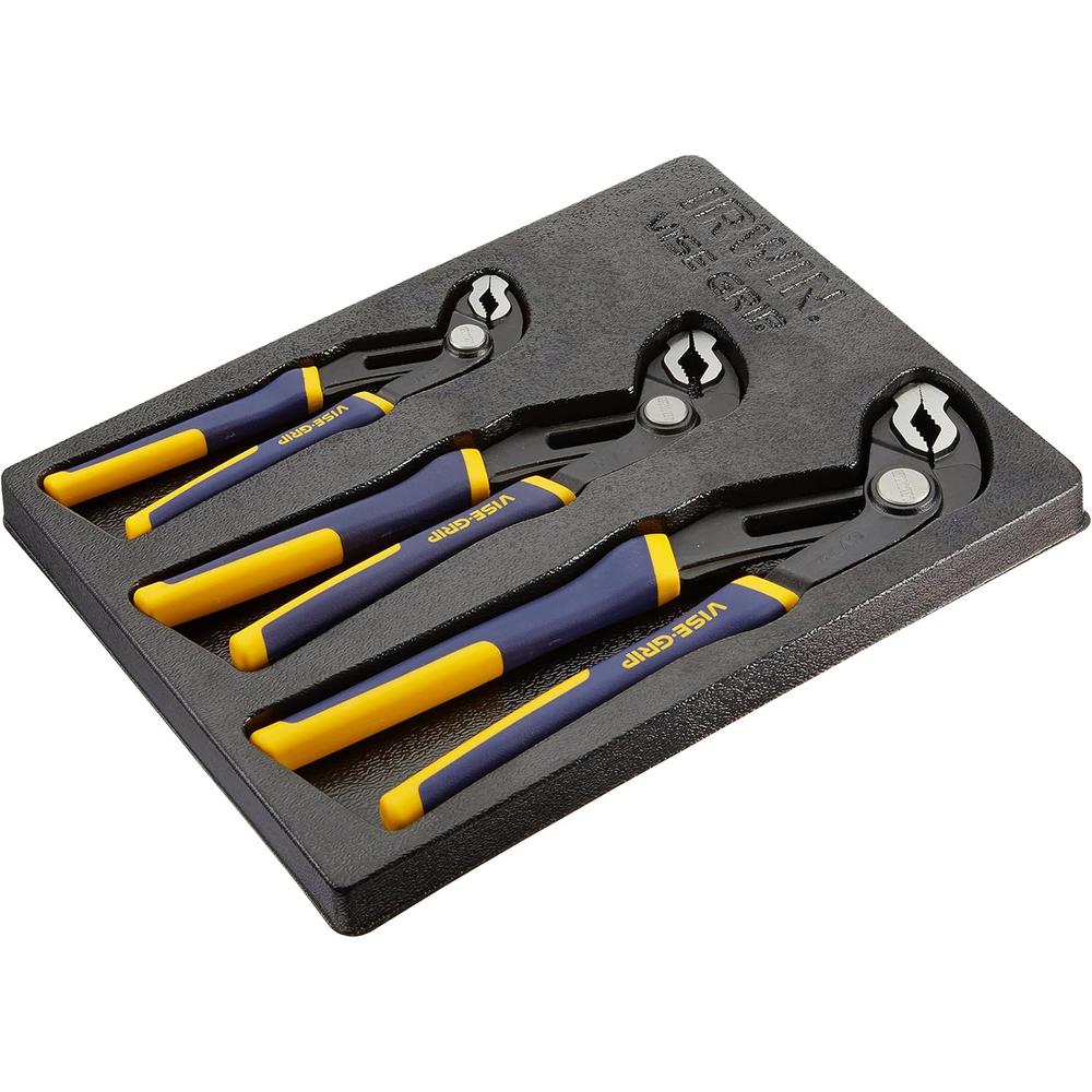 Irwin Tools 2078710 Vise-Grip 3PC GROOVELOCK TRAY SET-8" 10" 12"