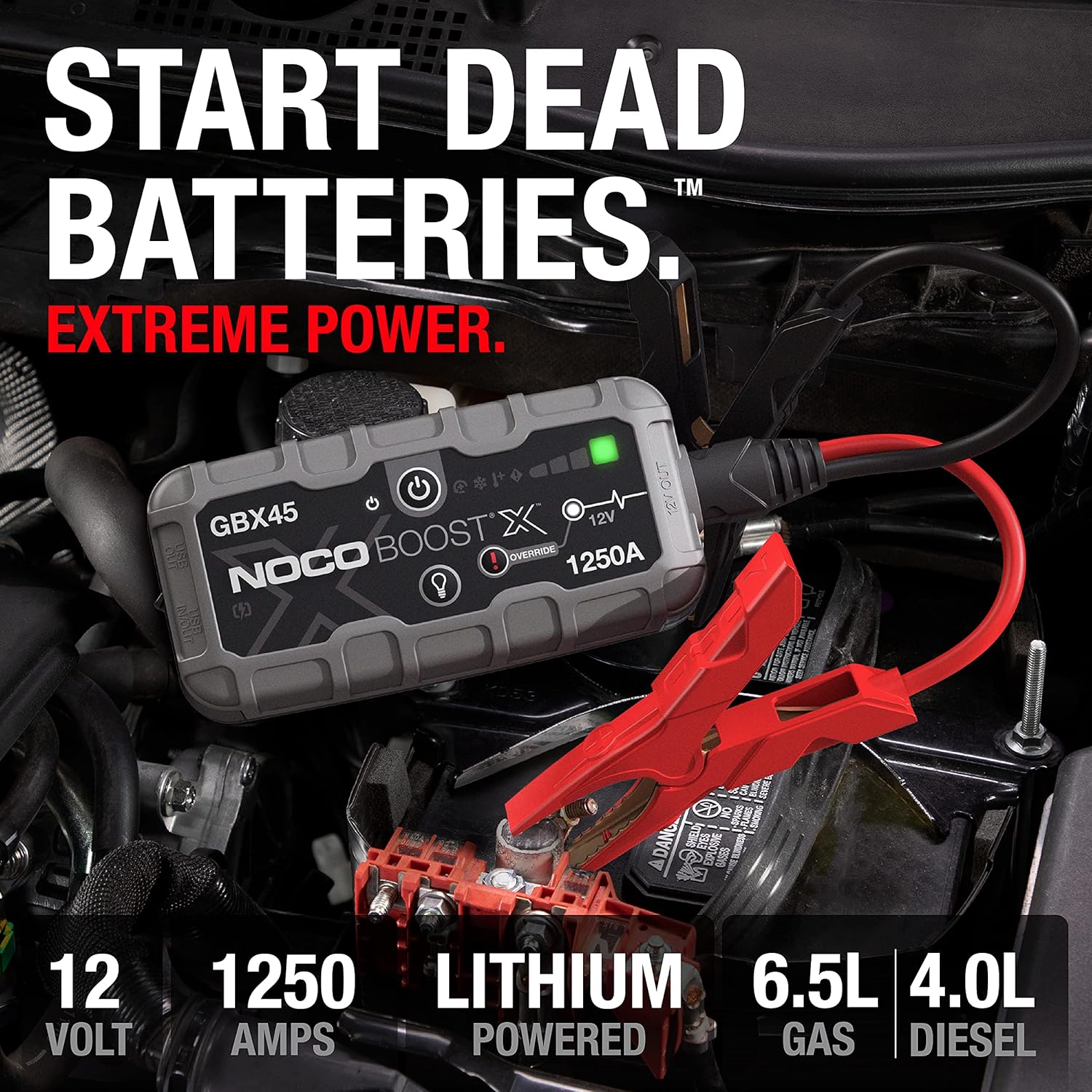 NOCO GBX45 1250A 12V UltraSafe Lithium Jump Starter