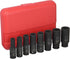 ATD Tools 2400 8 Piece, 3/8" Drive 6 Point Deep Impact Socket Set