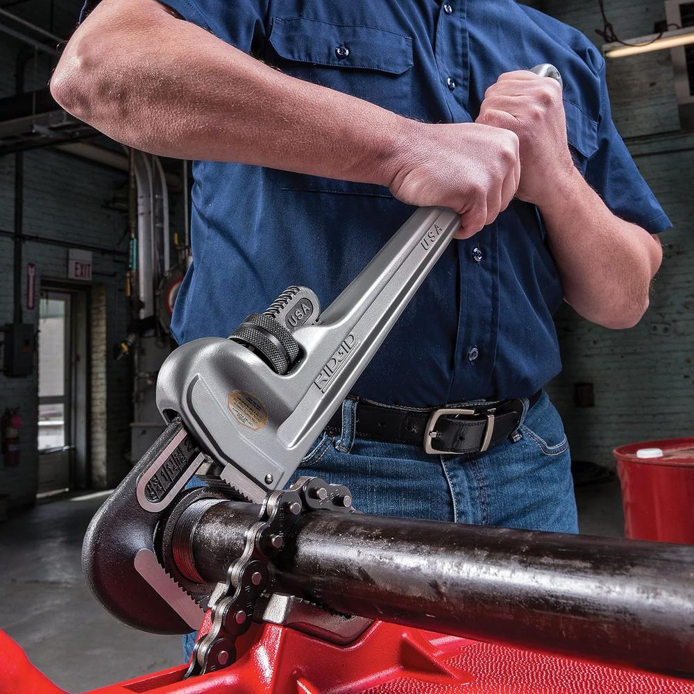Ridgid 31105 Modèle 824 Clé à tube droite en aluminium, clé de plomberie 24"