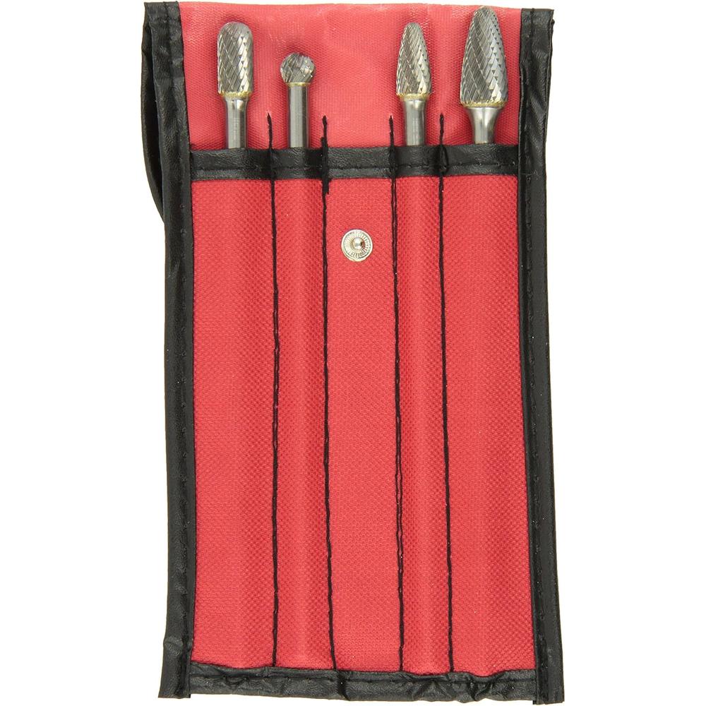 ATD Tools 8170 6" 4-Piece Shan Double Cut Carbide Burr Set