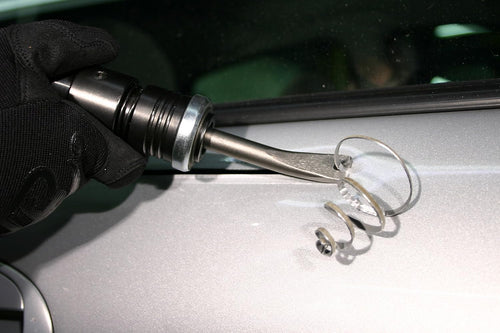 Ajax Tool Works A897-IR Retaining Spring in use removing trim near car door