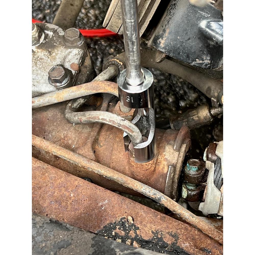 Lisle 12030 Jeu de 10 douilles pour capteur à écrou évasé, 10 mm-19 mm