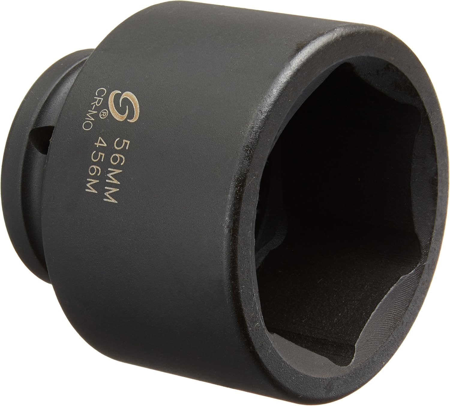 Sunex 456M 3/4-Inch Drive Standard 6 Point Metric Impact Socket 56-Mm