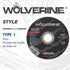 Weiler 56281 4-1/2" X .045" Wolverine Type 1 Cut-Off Wheel, A60T, 7/8" A.H. (Pack of 25)