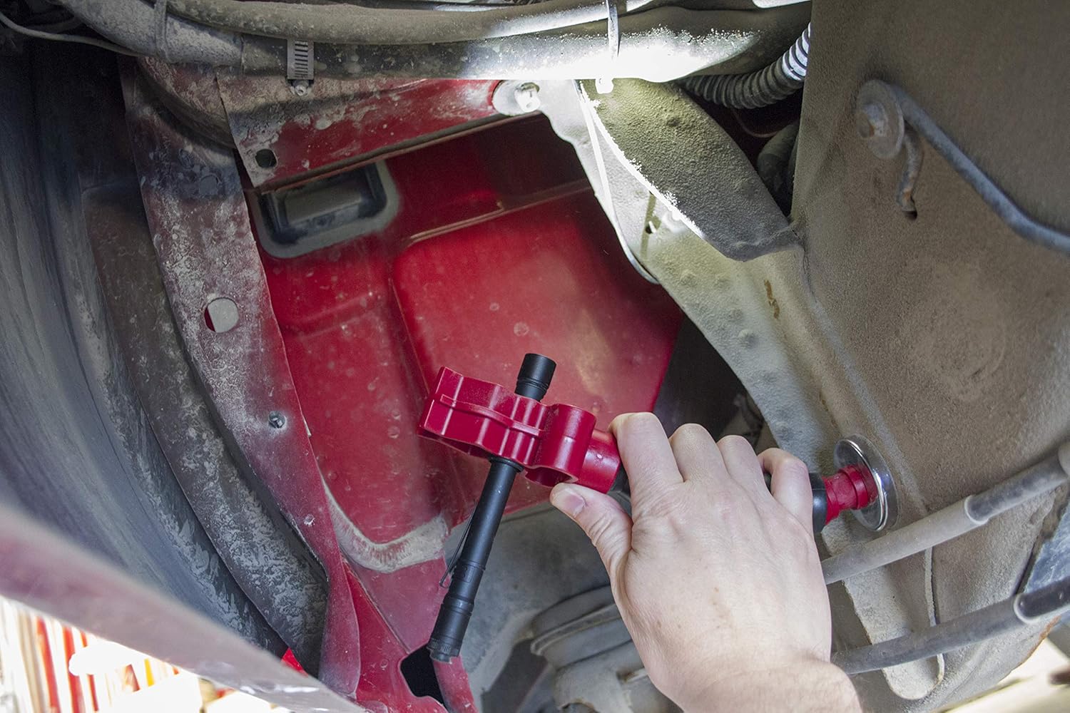 Lisle 71070 SUPPORT DE LUMIÈRE FLEXIBLE AVEC BASE MAGNÉTIQUE ; CONCEPTION À COL DE CYGNE DE 9 pouces ; DIAMÈTRE DE 2 pouces. AIMANT AVEC FORCE DE TRACTION DE 50 LBS