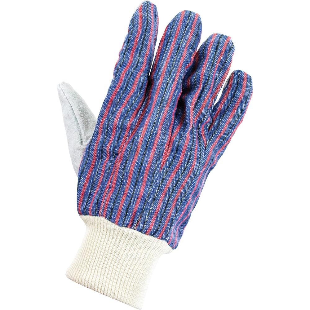 SAS Safety 6519 Gants de poignet en cuir tricoté avec paume - Taille unique - Vente au détail