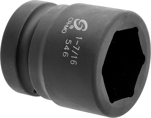 Sunex Tools 546 1" Drive Standard 6 Point Impact Socket 1-7/16"