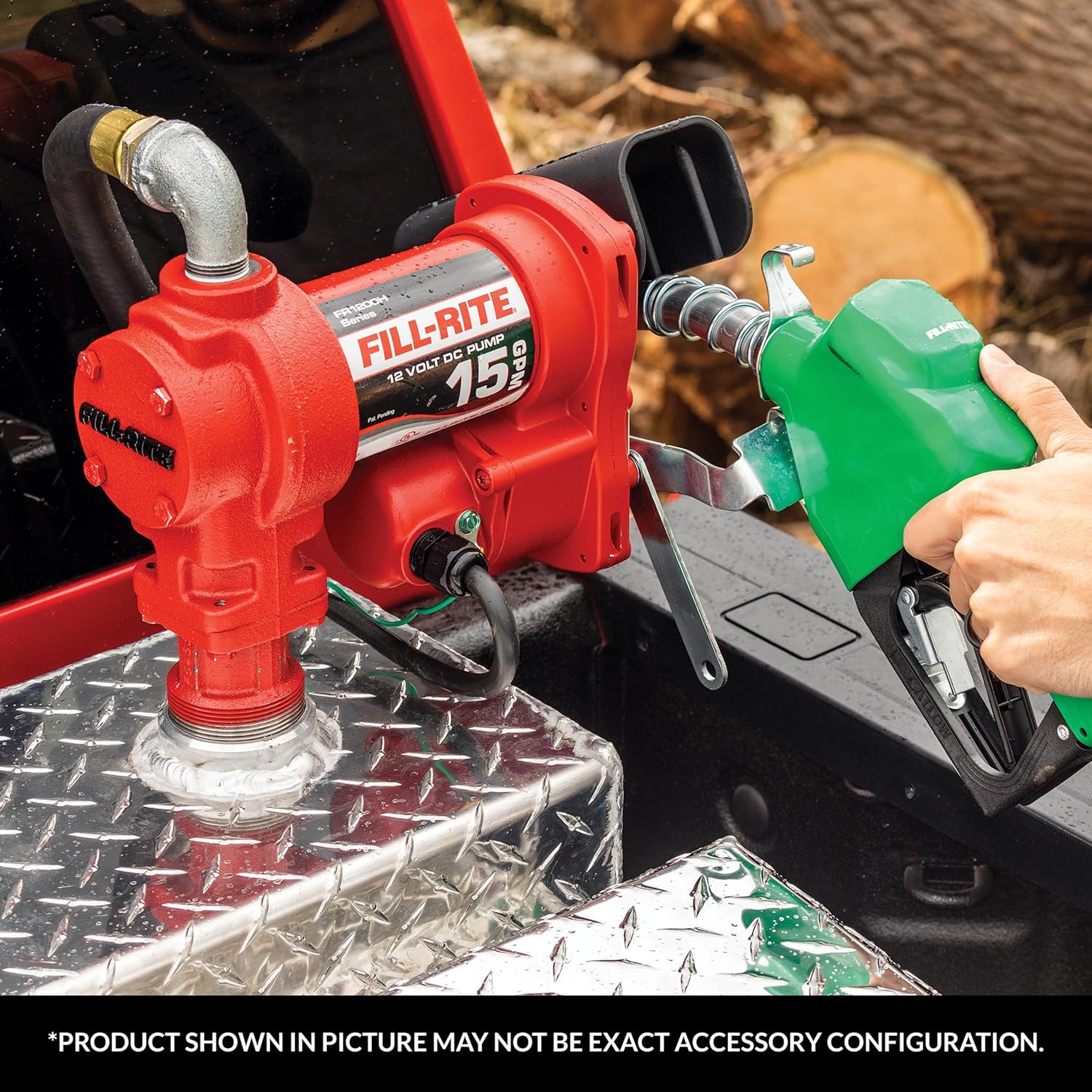 Fill-Rite N075DAU10 3/4" 2.5-14.5 GPM (9.5-55 LPM) Automatic Fuel Nozzle with Hook (Green)