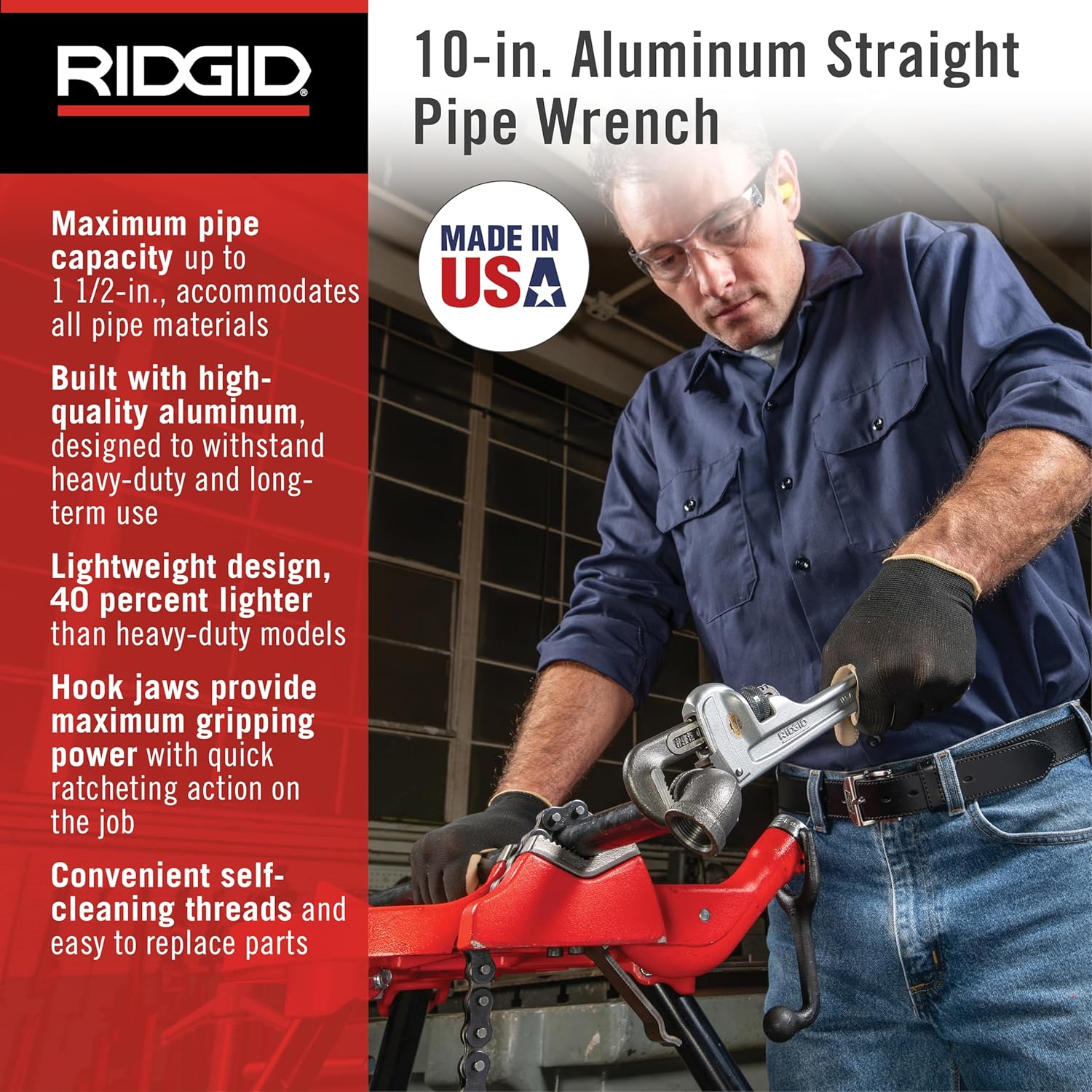 Ridgid 31090 Wrench, 810 Alum