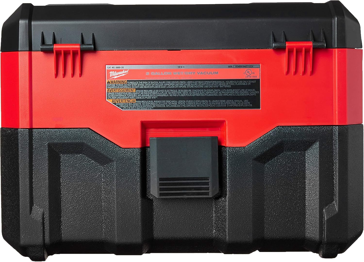 Milwaukee Tool 0880-20 Aspirateur sec/humide sans fil 18 V, rouge