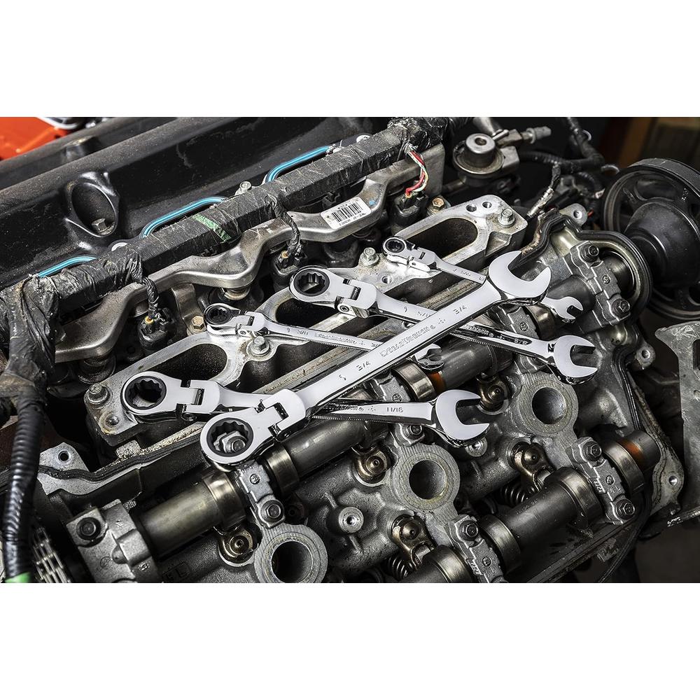 GEARWRENCH 9702D Jeu de 13 clés à cliquet à tête flexible à 12 points SAE
