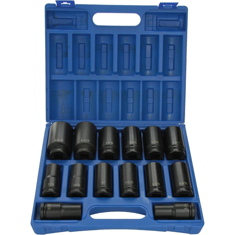 Grey Pneumatic (8038D 3/4" Drive 14-Piece Deep Socket Set