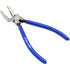 Astro Pneumatic 9581 Precision Panel Clip Pliers with blue rubber handles, notched jaw open view
