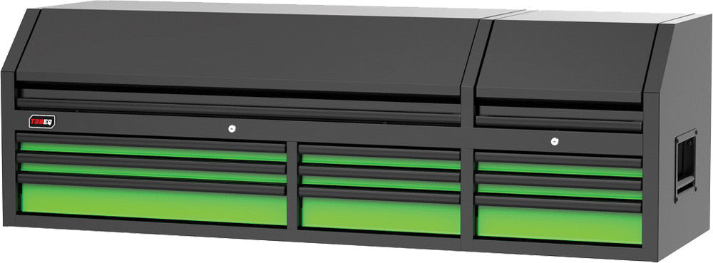 TOBEQ TCBT720923LGBK 72-Inch 9-Drawer Top Chest in Lime Green and Black