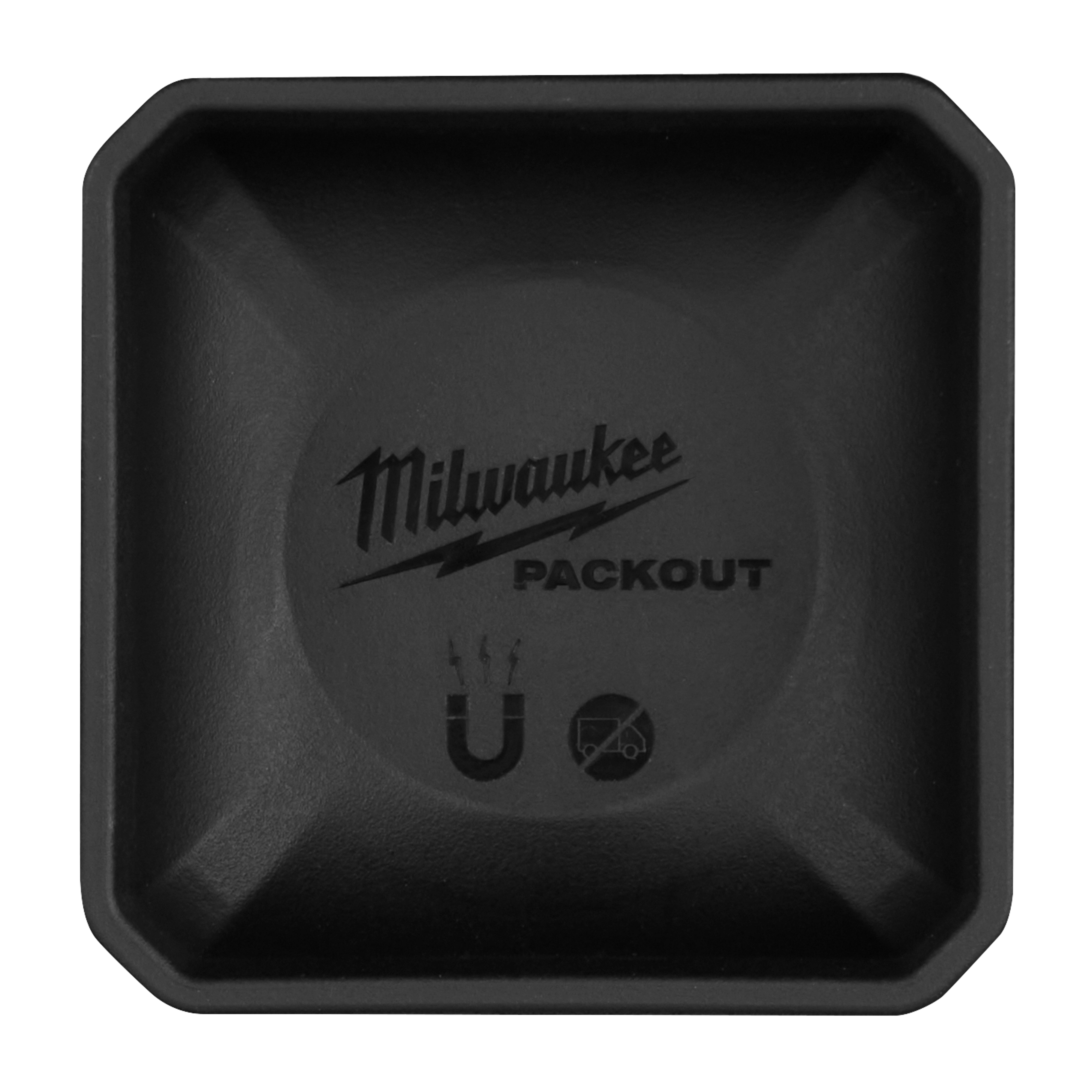 Milwaukee Tool PACKOUT Magnetic Bin non-marring magnetic base detail