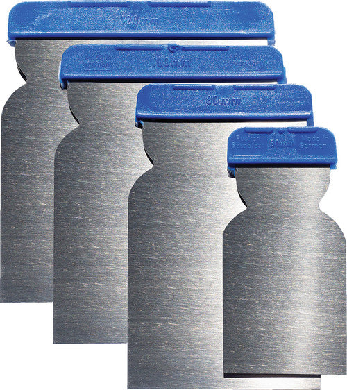 FBS Distribution 30121 4-Pc Stainless Steel Spreaders Set, 5", 4, 3" & 2" (For Fillers, Resin, Putty, Seam Sealers, Etc.) - MPR Tools & Equipment
