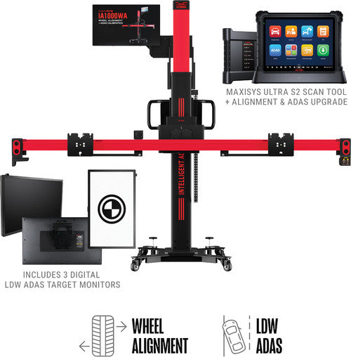 Autel IA1000TDT IA1000 Alignment and Calibration System Frame with Digital LDW Targets and Ultra S2 Tablet - MPR Tools & Equipment