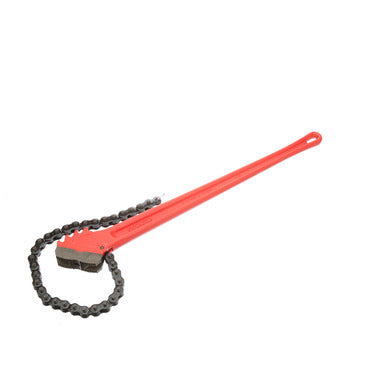 Ridgid C-36 Heavy-Duty Chain Wrench with red handle and black chain