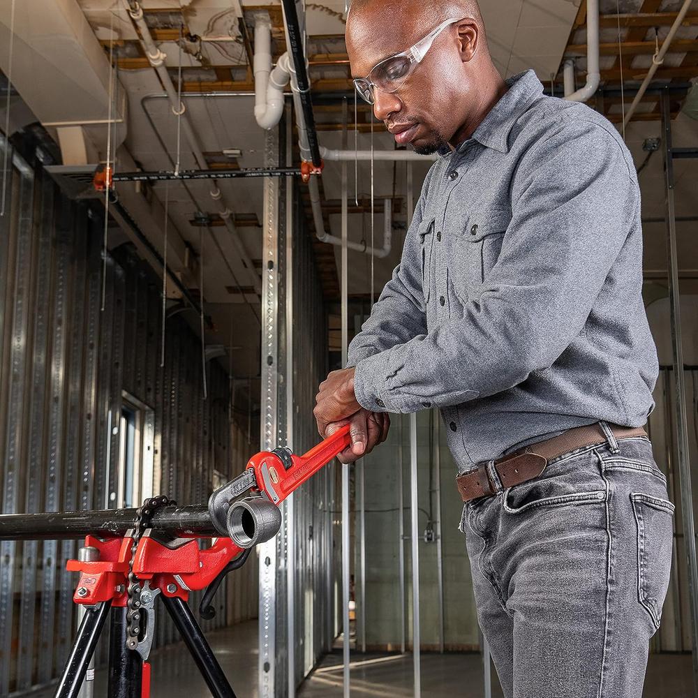 Ridgid 31020 Model 14 Heavy-Duty Straight Pipe Wrench, 14" Plumbing Wrench - Red, Small