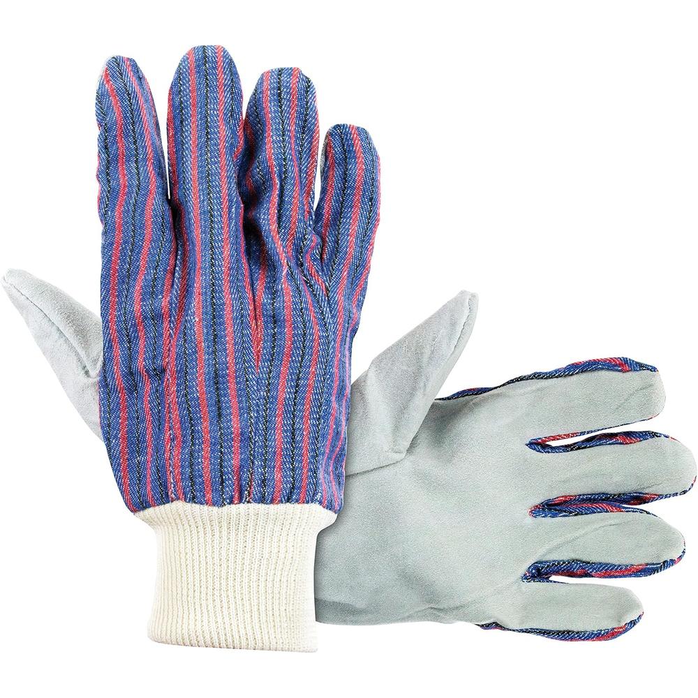 SAS Safety 6519 Gants de poignet en cuir tricoté avec paume - Taille unique - Vente au détail
