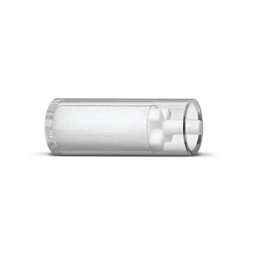 Emzone 45346 A/C Refrigerant Oil Tester clear cylindrical tube close-up view