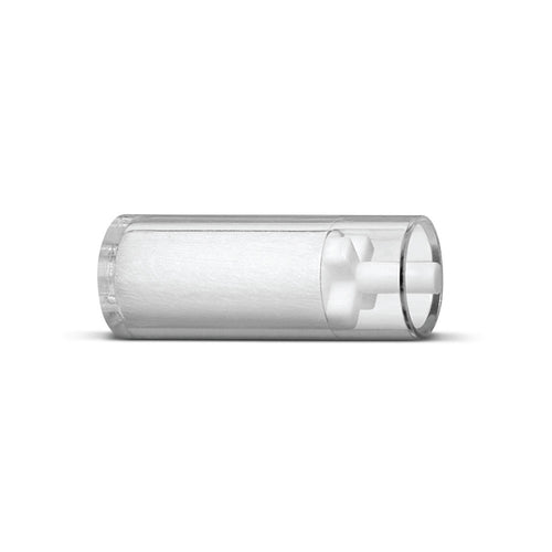 Emzone 45346 A/C Refrigerant Oil Tester clear cylindrical tube close-up view