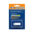 Emzone 45346 A/C Refrigerant Oil Tester retail packaging with oil condition colour chart