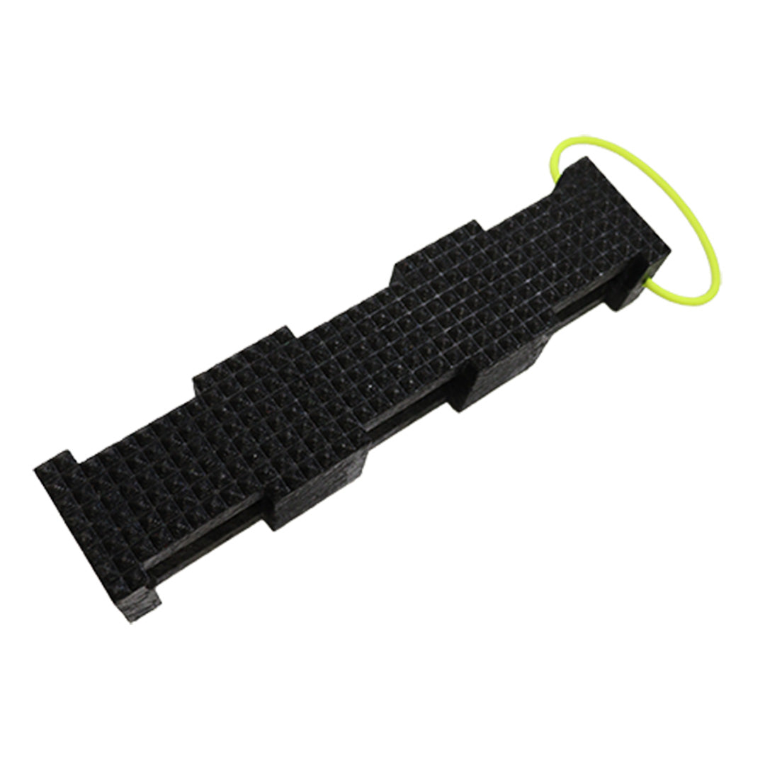 AME International 15210 Hybrid Crib 4x4x18 Black Cribbing Block - top angle view