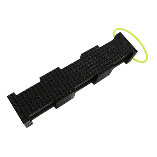 AME International 15210 Hybrid Crib 4x4x18 Black Cribbing Block - top angle view