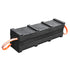 AME International 15239 Prime Crib® 6in x 7in x 24in Black Cribbing Block - angled view with orange lanyards