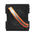 AME International 15239 Prime Crib® Black Cribbing Block - end view showing interlocking pyramid texture and orange lanyard