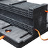 AME International 15239 Prime Crib® Black Cribbing Block stacked with Locky Top Jack Plate - close-up detail view