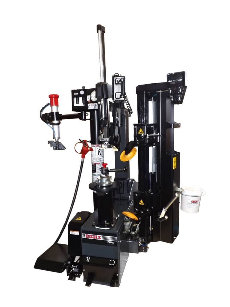 Coats APS 3000 Leverless Tilt-Back Tire Changer without tire, front angle view