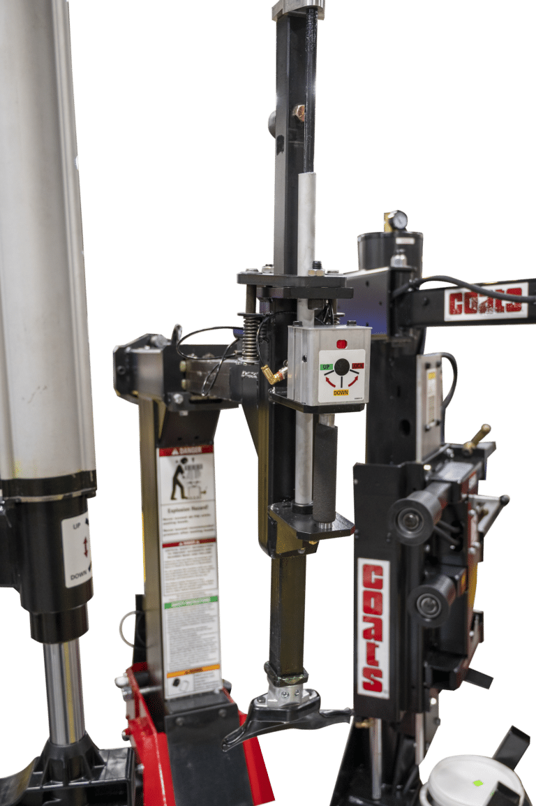 Coats APX90 Tire Changer control panel and column detail