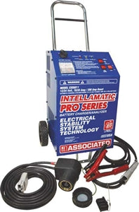 Associated Equipment MIL6011 Intellamatic Pro Series 12/24V 70/35/200A Wheel Charger with NATO Plug and clamp cables