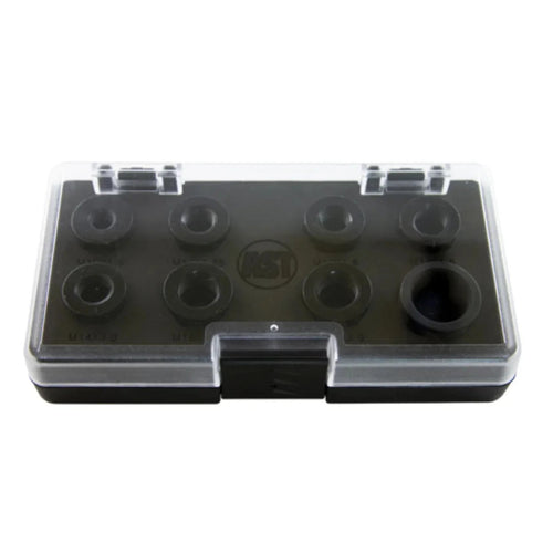 Assenmacher Specialty Tools TM218 8pc Ball Joint Hammer Nut Set closed storage case top view