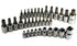ATD Tools ATD-125 35 Pc. Star Bit Socket Set - Full set of 35 chrome sockets laid out