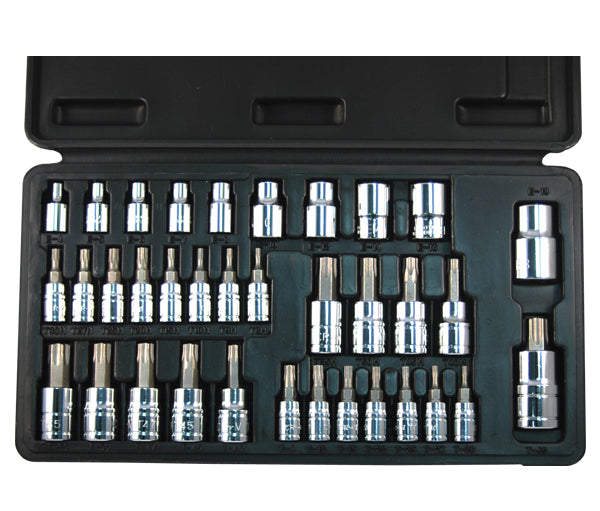 ATD Tools ATD-125 35 Pc. Star Bit Socket Set - Complete set organized in blow-molded case