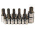 ATD Tools 13775 13 Pc. Tamper-Resistant Star Bit Socket Set - all 13 sockets displayed upright