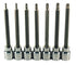 ATD Tools 13776 7Pc Extra Long Tamper-Resistant Star Bit Socket Set, 7 sockets displayed