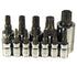 ATD Tools 13777 12-Piece Star Plus Bit Socket Set - assorted sizes displayed