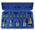 ATD Tools 13778 12-Piece 5-Lobe Tamper-Resistant Star Plus Bit Socket Set displayed in blue storage case with all sizes labeled 8IPR to 60IPR