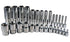 ATD Tools ATD-13779 28Pc External Star Socket Set - full set of 28 chrome sockets displayed