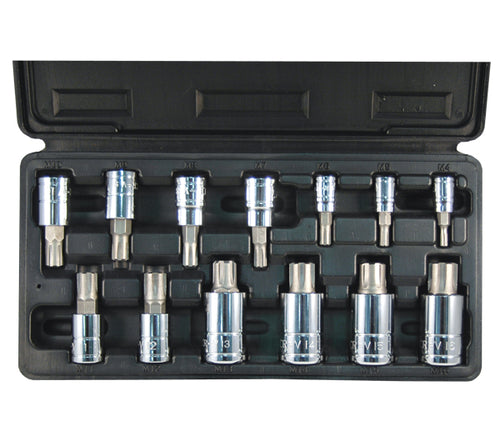 ATD Tools 13780 13Pc Ribe Bit Socket Set displayed in custom blow molded storage case